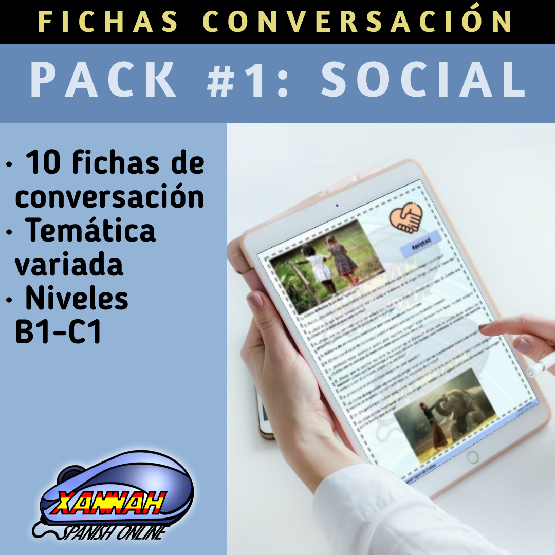 [B1-C1] Fichas conversación - Pack #1: Social